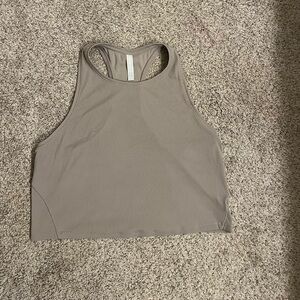 Athleta Women’s Tan high neck Athletic Razorback Workout Tank Top - Size XL
